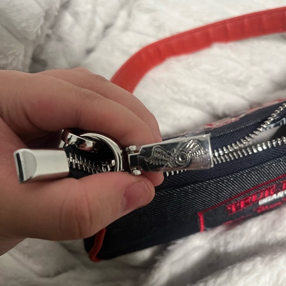 Von Dutch X True Religion || Dark Blue Denim Shoulder Bag - Picture 4 of 5